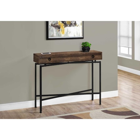 Gfancy Fixtures 32.5 in. Particle Board Accent Table with Black Legs GF2477913